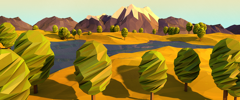 Illustration for article titled The World Would be Cooler if it Was Made Out of Polygons